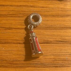 Pandora Silver and Red Charm